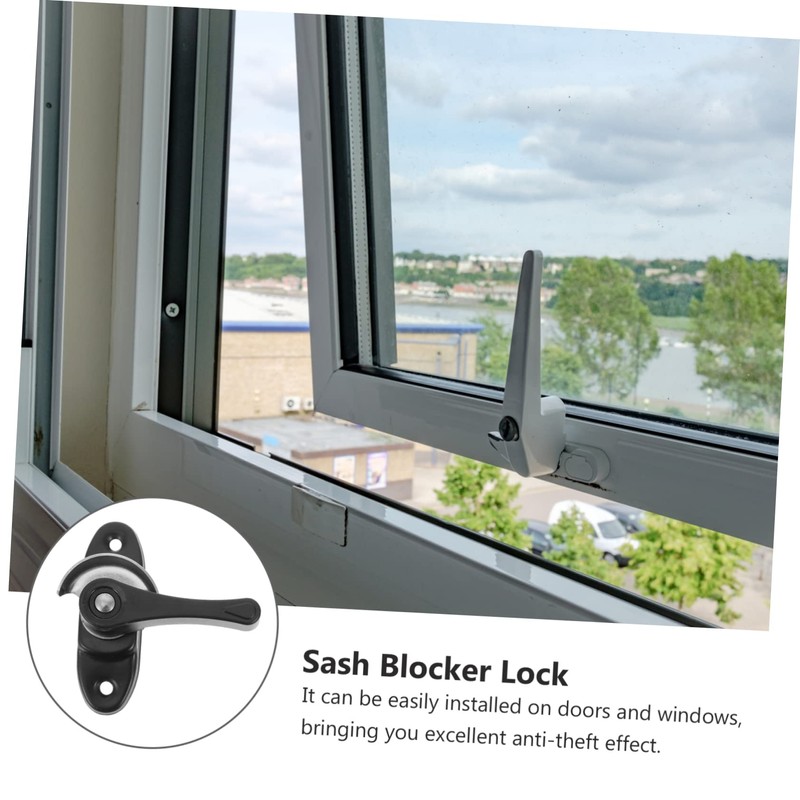 Gadpiparty 4 Sets Sliding Window Lock Durable Sash Locks for