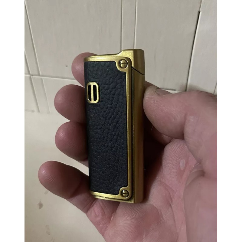 Torch lighter- Adjustable Flame- Quality Metal/Leather Cigar Lighter-NEW