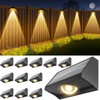 Solar Fence Lights Outdoor Waterproof High Brightness LED Spot Lens
