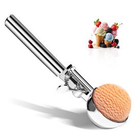 Soobeeke Cookie Scoops for Baking - 2 oz Cookie Dough Scoop, High-Quality Stainless Steel, Ergonomic Handle, Easy Clean, Dishwasher Safe - Perfect Cookie Scoop for Bakers, Chefs & Ice Cream Lovers