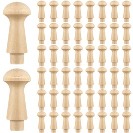 50 Pcs Mini Shaker Pegs Wooden Hooks Wall Mounted, Smooth Texture Wood Pegs for Hanging Coat Hat Towel Clothes Wall Organizing Supplies, 0.98 x 0.43 Inch