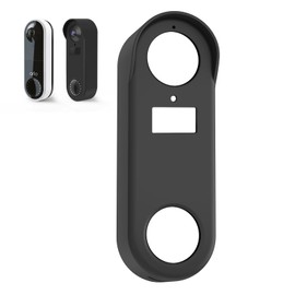 Silicone Cover Compatible with Arlo Video Doorbell AVD1001-100NAS, No-Drill Mounting Doorbel Cover UV & Weather Rain Protection Cover for Arlo Video Doorbell