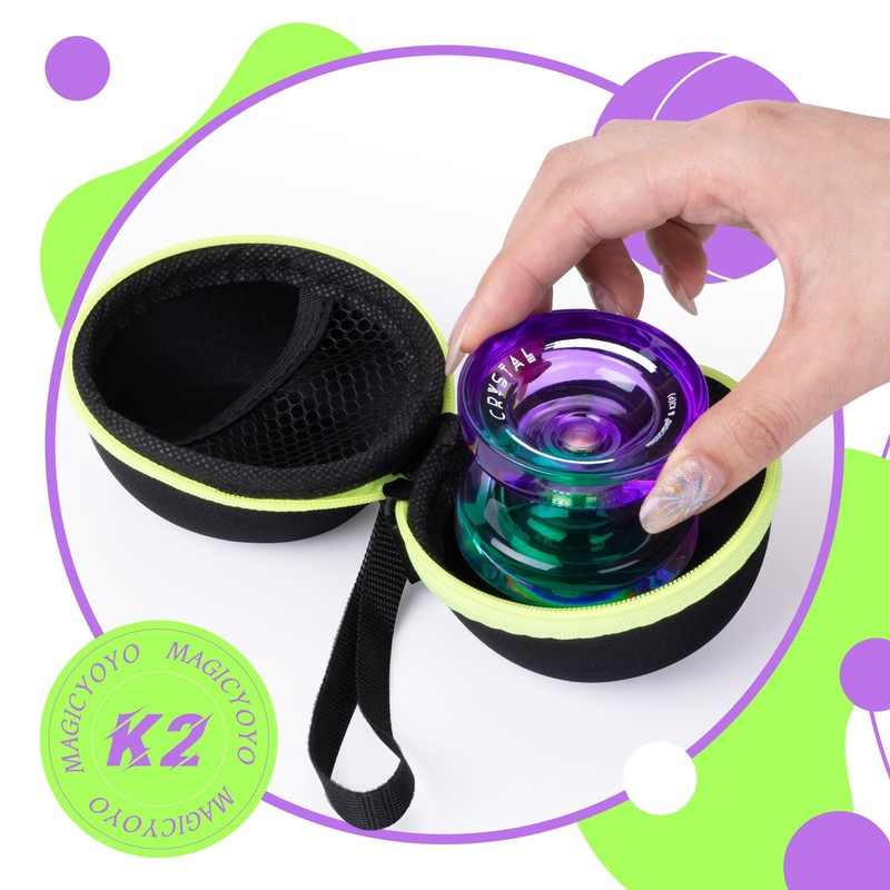 MAGICYOYO K2 Crystal Responsive Yoyo for Kids Beginners with Extra
