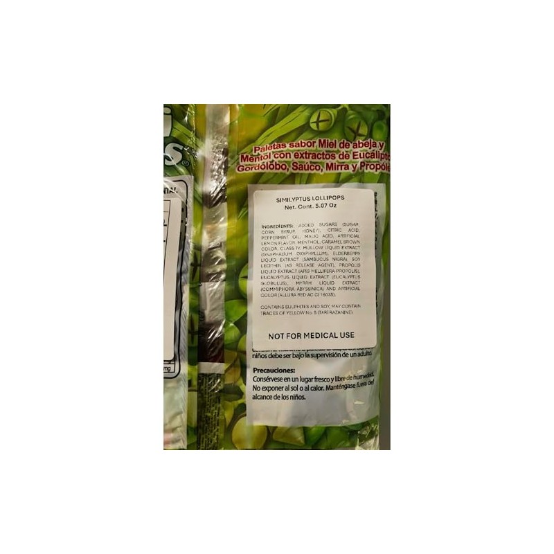Similyptus Lollipops – Menthol, Honey & Eucalyptus with Propolis –