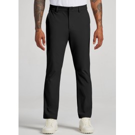 Willit Mens Golf Pants Stretch Dress Pants Quick Dry Work Business Slacks Casual Pants with 4 Pockets Black 38W x 32L