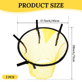 2 Pcs Soccer Targets for Goals Training, Top Bins Soccer Target Goal, Football Training Target | Top Bins Equipment for Shooting Accuracy Training | Durable Design - Extra-Long Straps with Carry Case