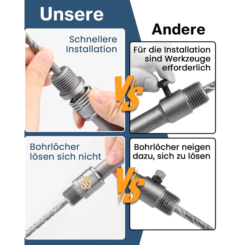 SDS Plus Extension, Lytool 220 mm SDS Plus Drill Extension