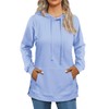 Beimuc XL Sky Blue Hoodies for Women 2025 Fashion LightWeight