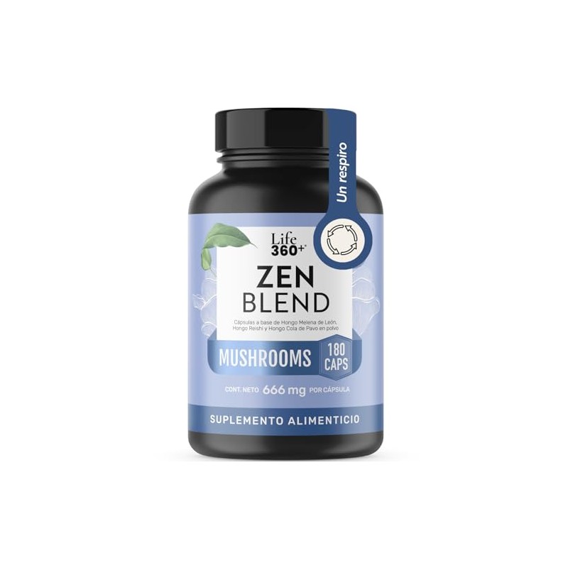 LIFE 360+ Zen Blend con Melena de León| 180 cápsulas