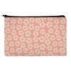 Peachy Flowers Makeup Cosmetic Bag Organizer Pouch