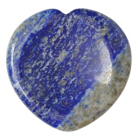 Manekieko Manekieko Natural Lapis Lazuli Heart Chakra Thumb Worry Stone,Hand Carved Healing Crystal Shaped Stone for Anxiety Stress Relief Meditation