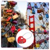 MECCANIXITY Heart Padlock, 3 Digit Combination Lock Heart Shape Mini