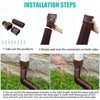 PXCAYFF 2 Pack Rain Gutter Downspout Extensions Flexible,Downspout Extender Diverter