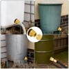 wantmatch 2 Pack Brass Bulkhead Fitting with Plug Double-Threaded 1/2