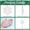 Christmas Tree Ornaments, 16pcs Crystal Snowflake Ornaments Christmas...