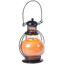 MARRAKESCH Orientalische Laterne als Lavendel Duftkerze im Glas 14cm Vintage Deko Windlicht mit Duft