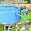 97In Extra Large Anti-Slip Dog Pool with Sprinkler, Sturdy 2-in-1