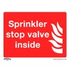 Safe Conditions Safety Sign - Sprinkler Stop Valve - Rigid