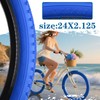SIMEIQI 26/24x2.125 Inch 2 Pack Bike Tires and Tubes Beach