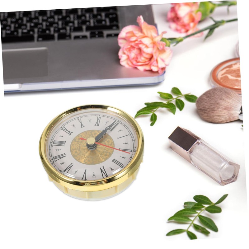 FUNOMOCYA Retro Quartz Clock Insert Round DIY Clock Face with