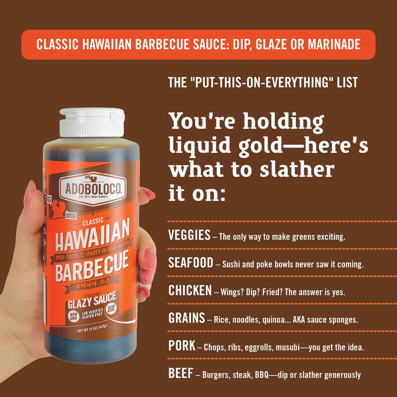 Adoboloco Classic Hawaiian Barbecue Sauce - Gluten Free