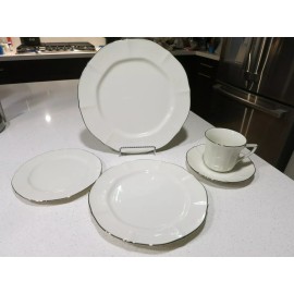 NORITAKE IMPERIAL PLATINUM COMPLETE PLACE SETTING NEW