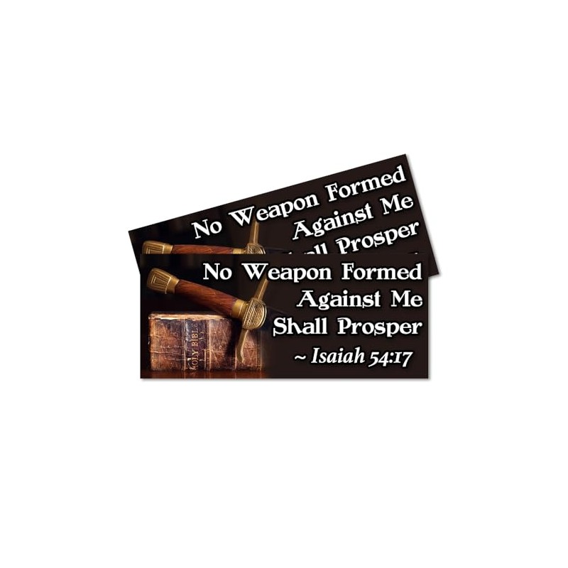 No Weapon Formed Against Me - Isaiah 54:17 2 Pack