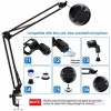 ANKO Microphone Stand, Adjustable Microphone Suspension Boom Scissor Arm Stand