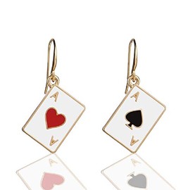 Ace Cards Earrings for Women, Ace Playing Card Earrings, Ace Poker Card Earrings, Ace Spade Earrings Hypoallergenic, Gambling Casino Jewelry for Women