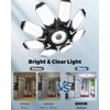Adiding LED Garage Ceiling Lights 2 Pack w/ 8 Adjustable
