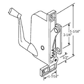 Left Hand Awning Window Operator for Crown Windows
