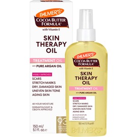 Palmers Cocoa Butter Formula Skin Therapy Oil  Aceite de Tratamiento Corporal con Manteca de Cacao, Vitamina E, Aceite Puro de Argán, Obstetra y...   