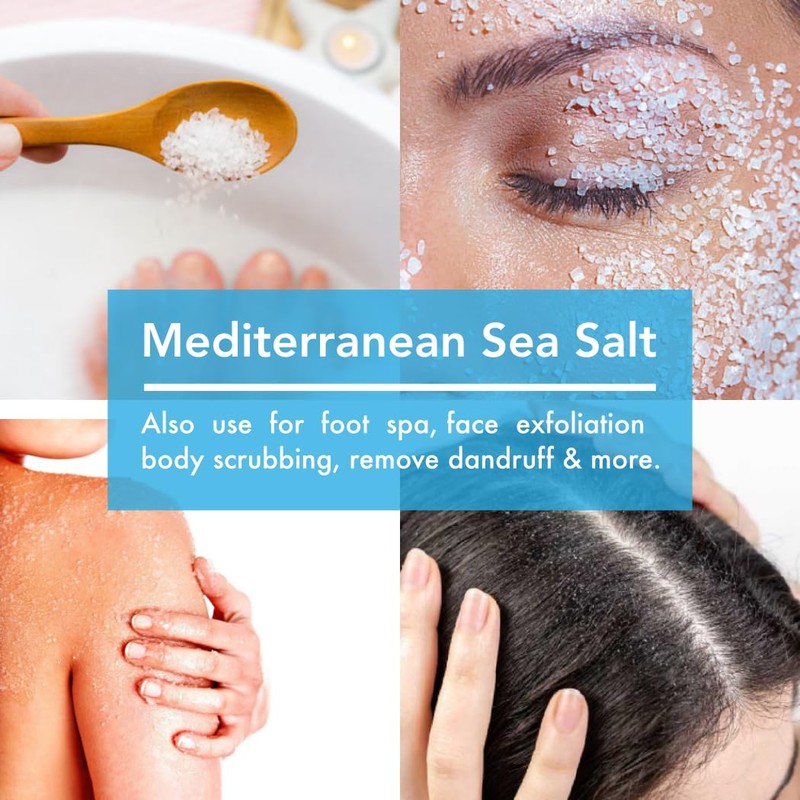 All Goods Mediterranean Sea Salt Grinder Refill – 8 oz,
