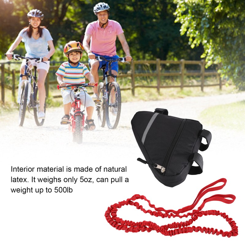 Bike Tow Bungee Attachment Rope Bicycle Pull Behind Strap Traction