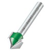 Trend CraftPro Two Flute Chamfer Router Cutter Bit, 1/4 Inch