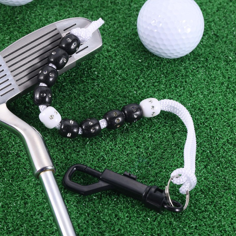 MUXSAM Golf Rhinestone Bead Score Counter, Black, 1Pc Golf Beads