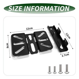 xyuayamz Speaker Wall Mount, Speaker Stand, Wall Mounted Speaker Stand, Wall Mount Speaker up to 15 kg Load Capacity, Ultra Thin Speaker Bracket Wall, Black