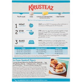 Krusteaz Gluten Free Chocolate Chip Cookie Mix, 18 Ounce, Pack of 8