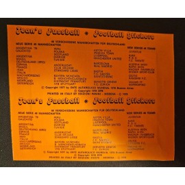 1978 Jean's Fussball Football Stickers (Europa Cup I-II-III) Soccer Denim Patch