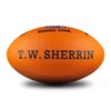 Sherrin AFL Rising Star Leather Football, Orange, Size 3
