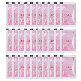 Acabador Transparente Femenino 30 Piezas Limpiador Femenino Equilibrado con PH Enjuague Limpiador Alcalino para Mujeres para Refrescar y Mantener la S