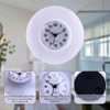 Atyhao Mini Shower Clock Waterproof Wall Clock Suction Cup Bathroom
