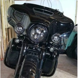 Eagle Lights 2" Harley LED Front Rear 1157 Turn Signals Black Trim Ring Resistor