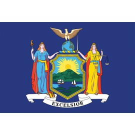 Toland Home Garden New York State Flag 28 x 40-Inch Decorative USA-Produced House Flag
