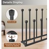 Tigerden 22.5 Inches Free Standing Shoe Racks, Tall Black Metal