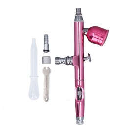Airbrush Gun Pink 0.3mm Diameter Nozzles Portable Air Brush Painting Gun for Nail Art