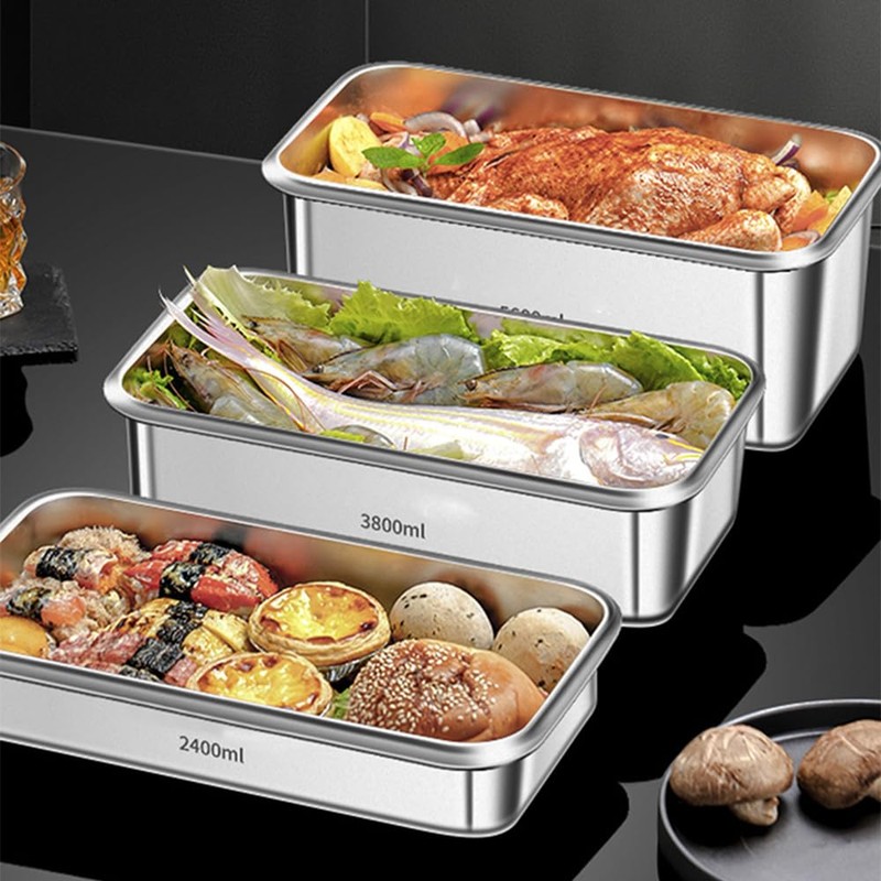 Karlak Food Storage Containers with Lids Aight Food Grade 316