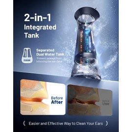 Ear Wax Removal with One-Piece Waste Tank, FSA-HSA, Home Use, Blue