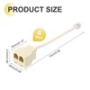 sourcing map 4 Pack Phone Jack Splitter, RJ11 6P4C Telephone
