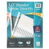 Avery 89101 Binder Spine Inserts, 1/2-Inch Spine Width, 16 Inserts/Sheet,